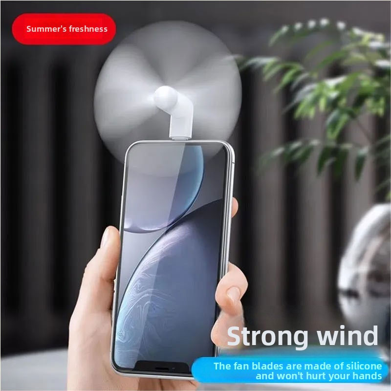 Outdoor Power Fan - Mini Ventilador de Teléfono Tipo C,