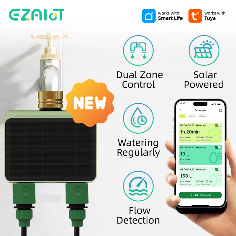 Power Zone Outdoor Timer - Temporizador de Riego Inteligente Tuya Wifi