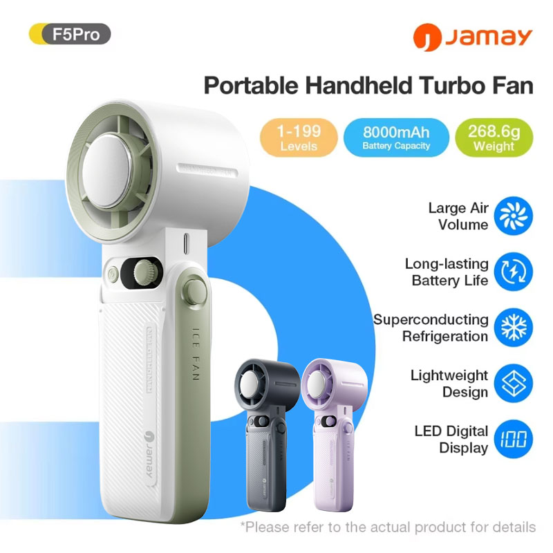 Outdoor Power Fan - Ventilador de Mano Portátil con Viento