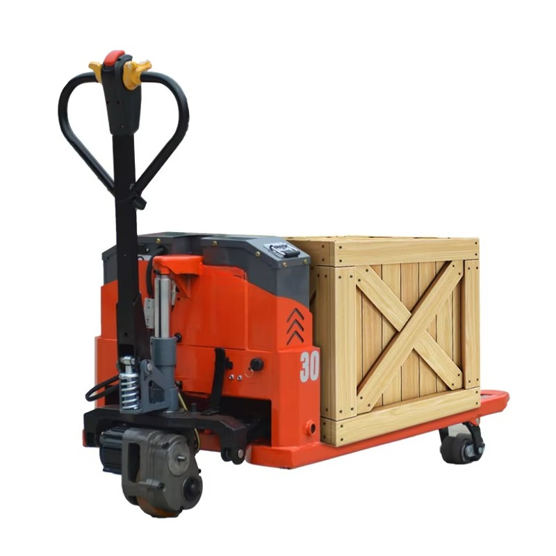 Outdoor Power Pallet Jack - Transpaleta Eléctrica con Batería, Roja, para