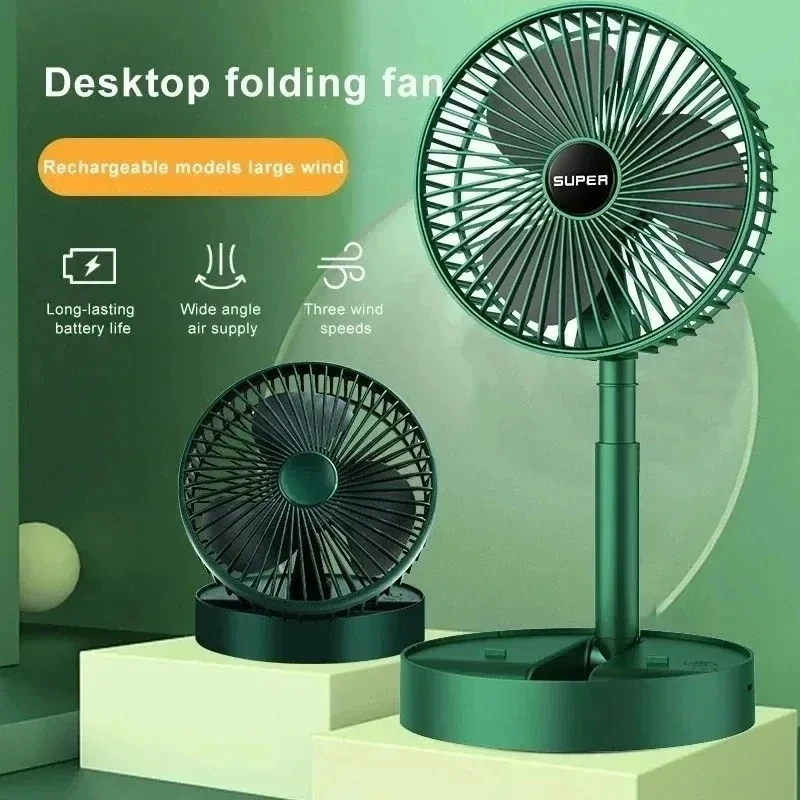 Outdoor Power Pedestal - Ventilador Eléctrico USB Plegable, Ventilador de