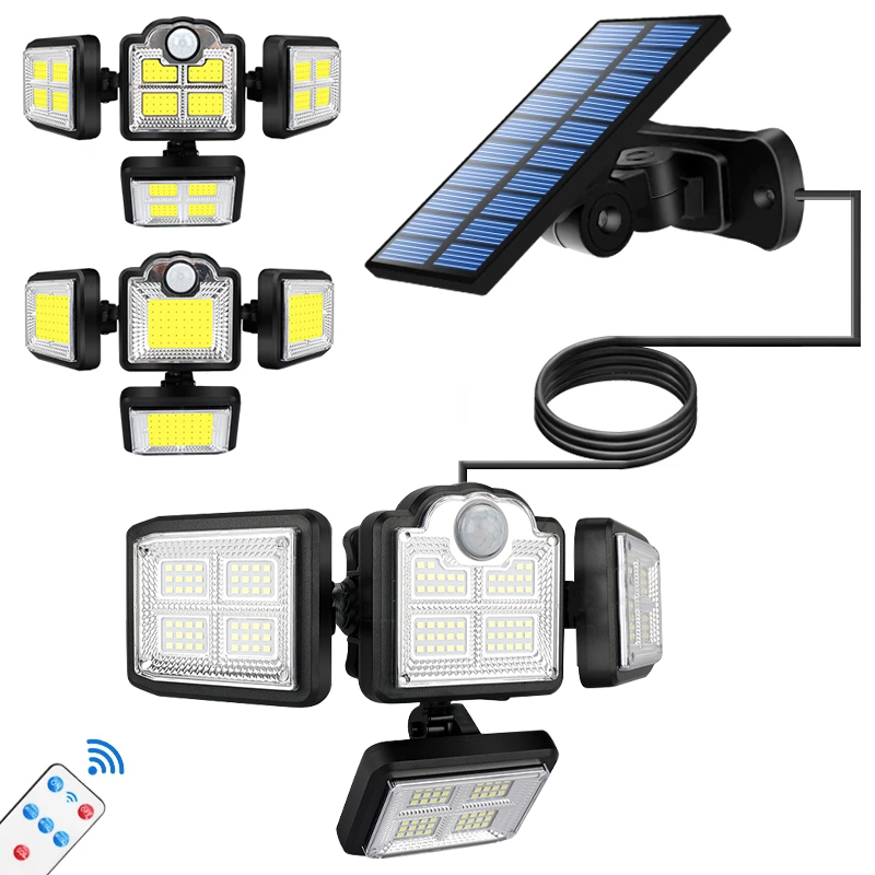 Outdoor Power Brush - Luces de movimiento solares de alta