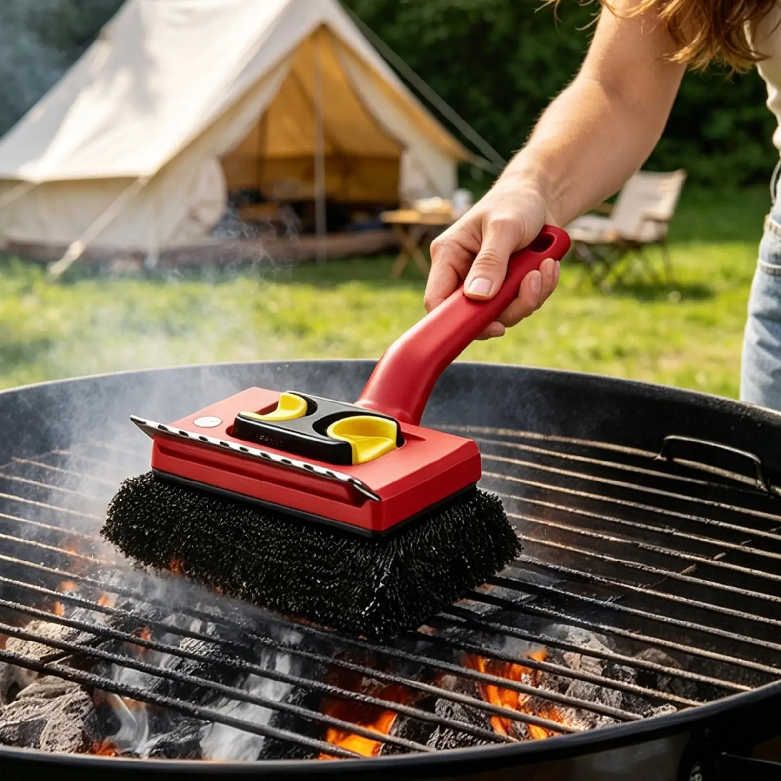 Outdoor Power Grill - Cepillo Eléctrico para Parrilla con Mango