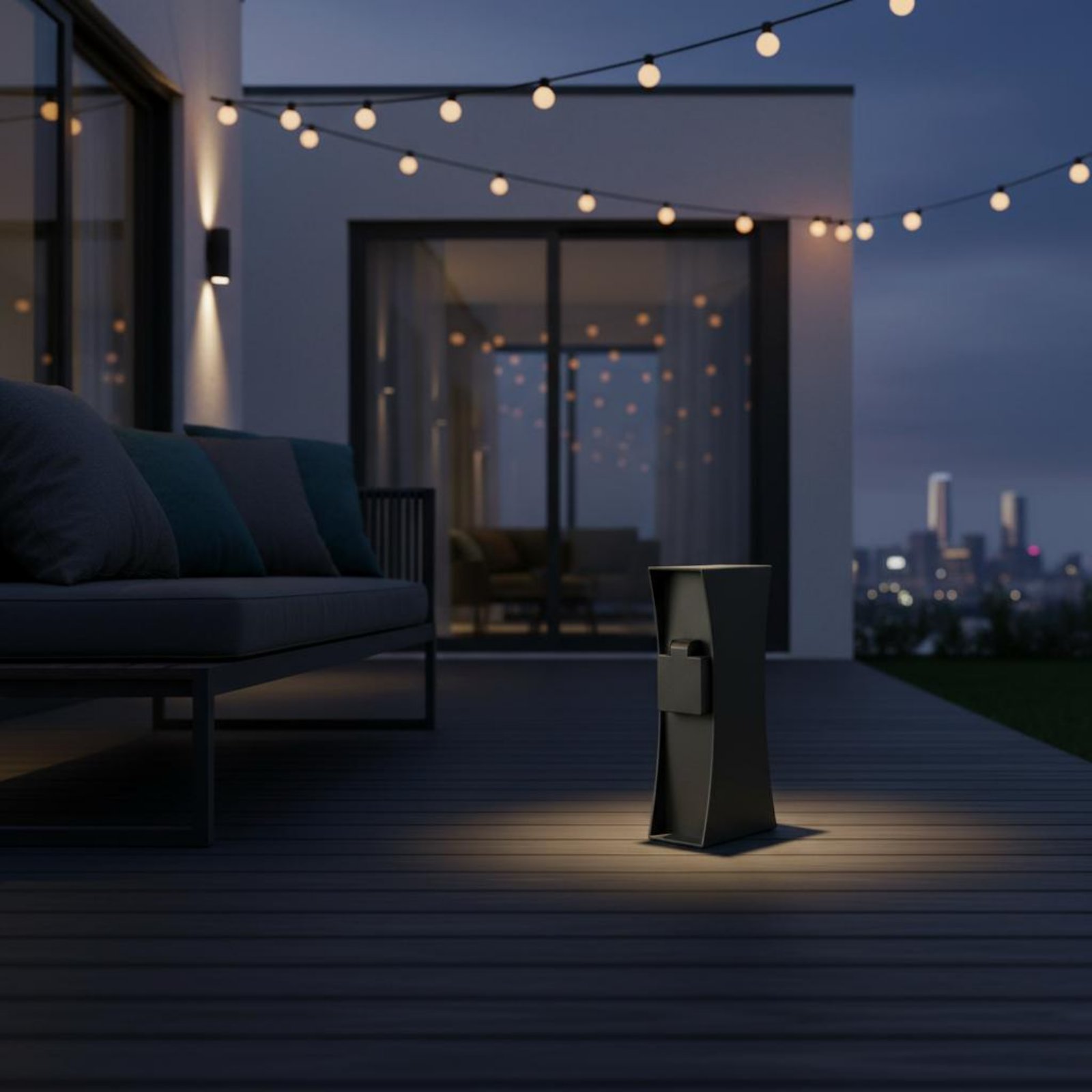 Outdoor Power Pedestal - Poste de Enchufe Eléctrico para Exteriores,
