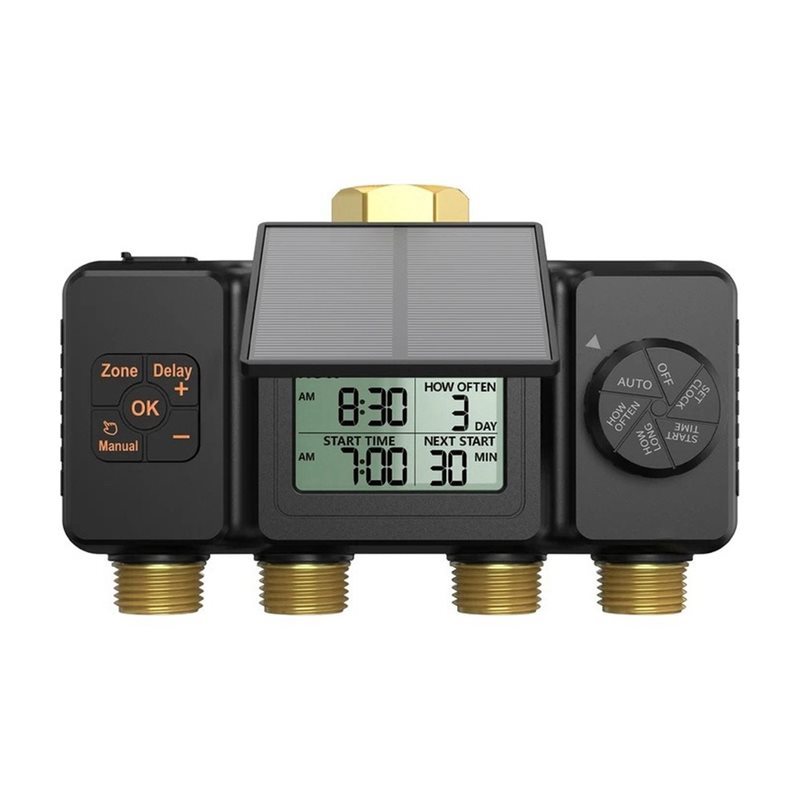 Temporizador de riego solar co - Power Zone Outdoor Timer reseña y precio