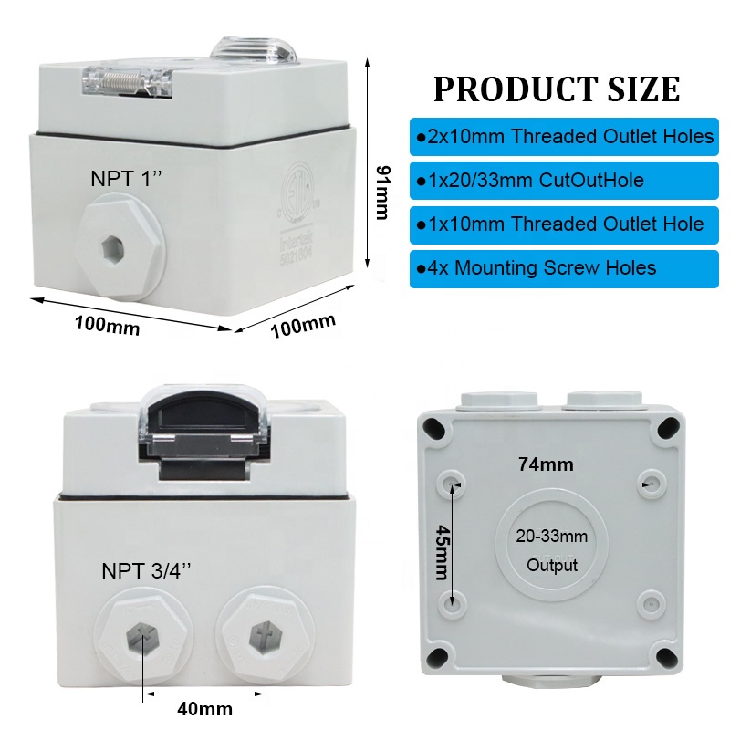 Caja de entrada de energía RV  - Outdoor Power Inlet Box reseña y precio