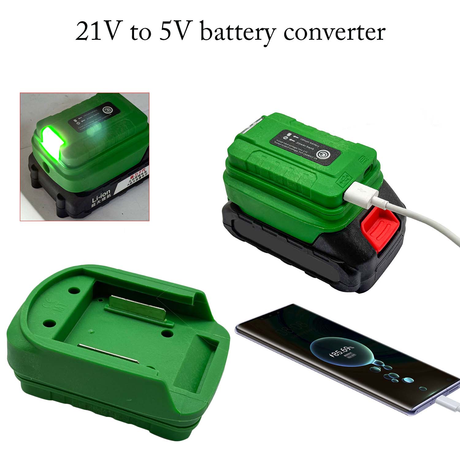 Adaptador de banco de energía  - Outdoor Power Adapter Usb reseña y precio