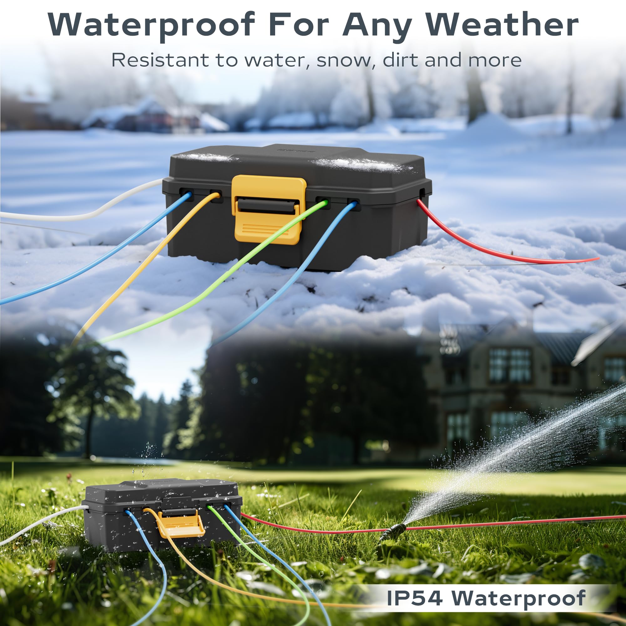 Diivoo-caja eléctrica impermea - Outdoor Power Inlet Box reseña y precio