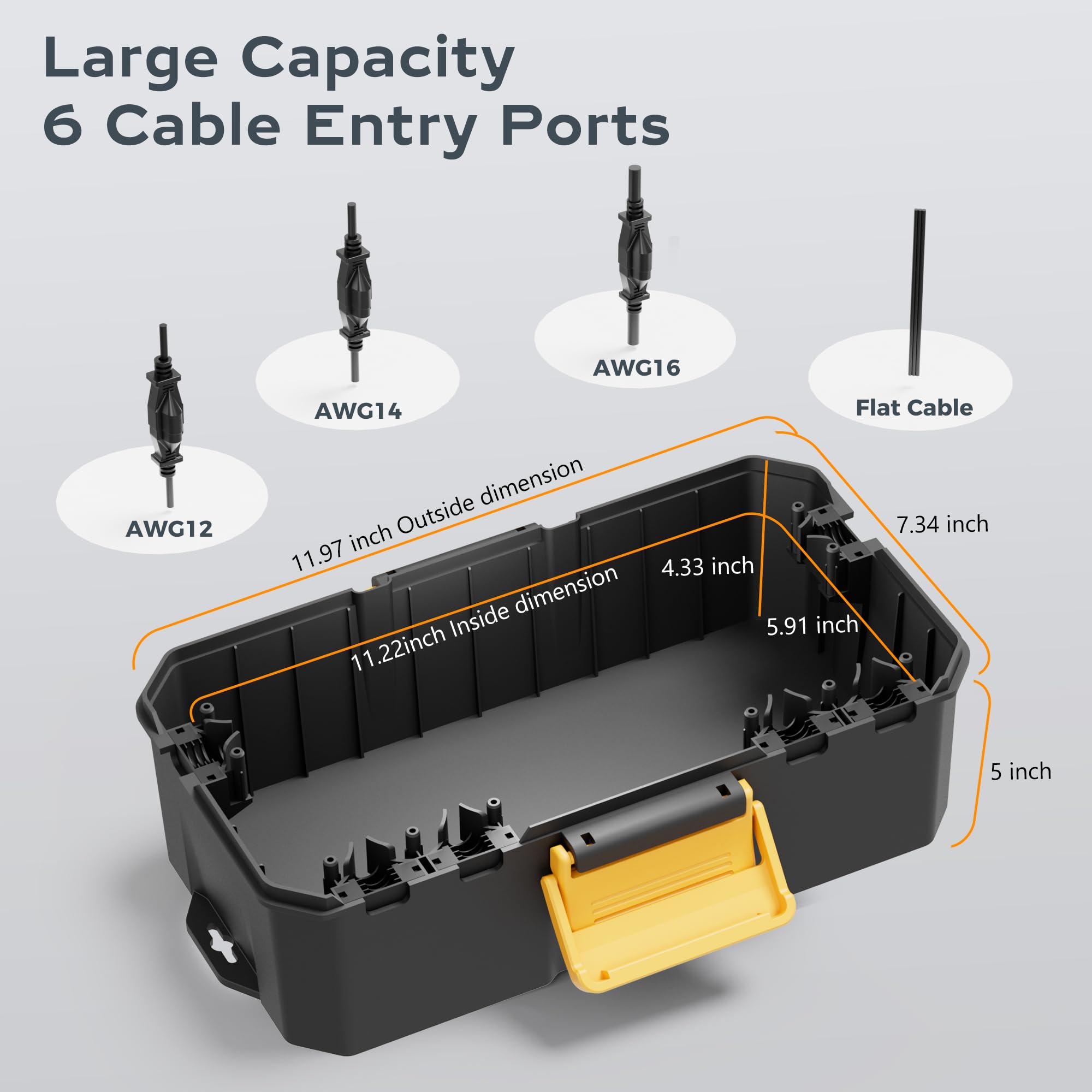 Diivoo-caja eléctrica impermea - Outdoor Power Inlet Box reseña y precio