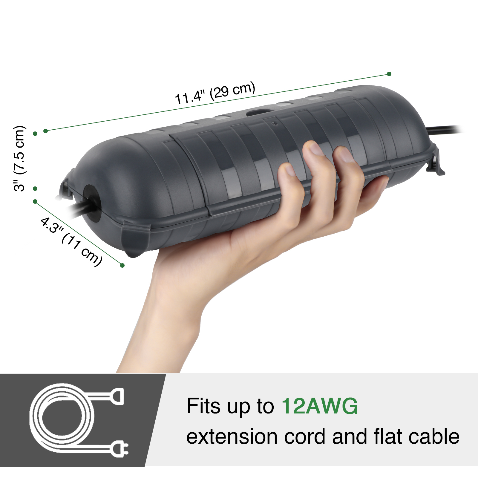 Cubiertas Grandes para Cables  - Outdoor Power Plug In reseña y precio
