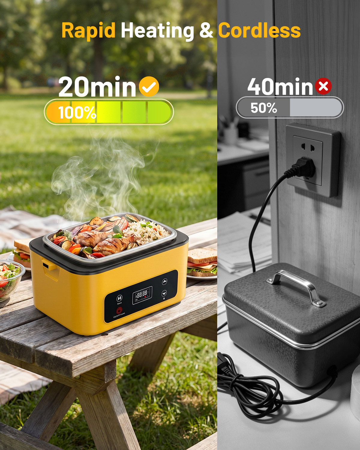 Lonchera Eléctrica TaskStar de - Outdoor Power Pedestal reseña y precio