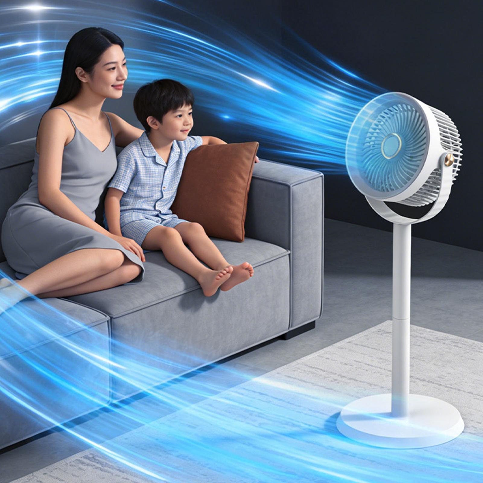 Ventilador de pie recargable d - Outdoor Power Pedestal reseña y precio