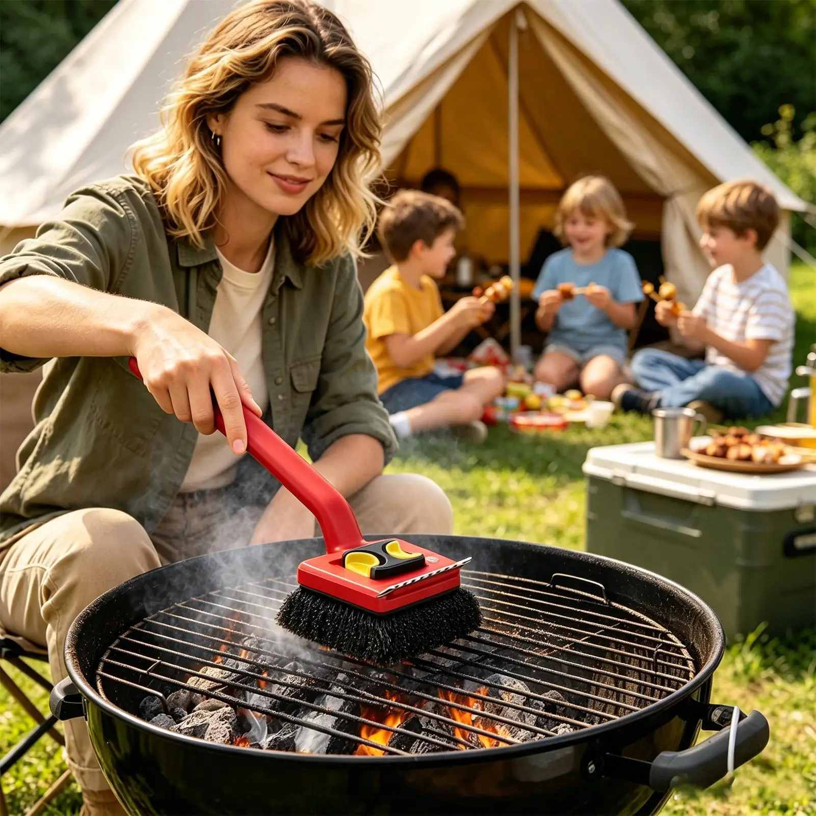 Cepillo Eléctrico para Parrill - Outdoor Power Grill reseña y precio