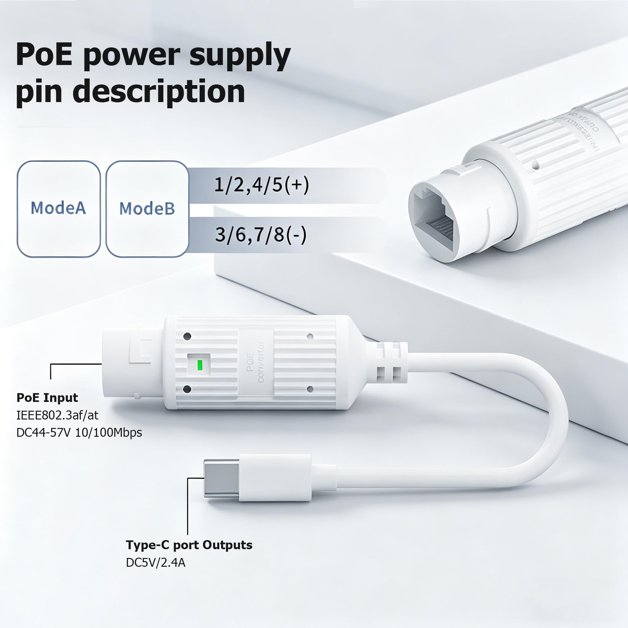 Convertidor de Energía POE a U - Outdoor Power Adapter Usb reseña y precio