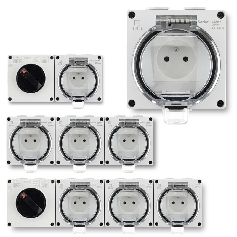 Enchufe francés impermeable IP - Outdoor Power Inlet Box reseña y precio