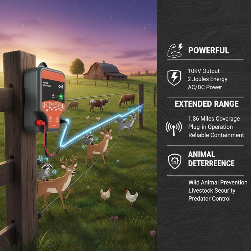 Energizador para Ganado 10kV 2 - Outdoor Power Plug In reseña y precio